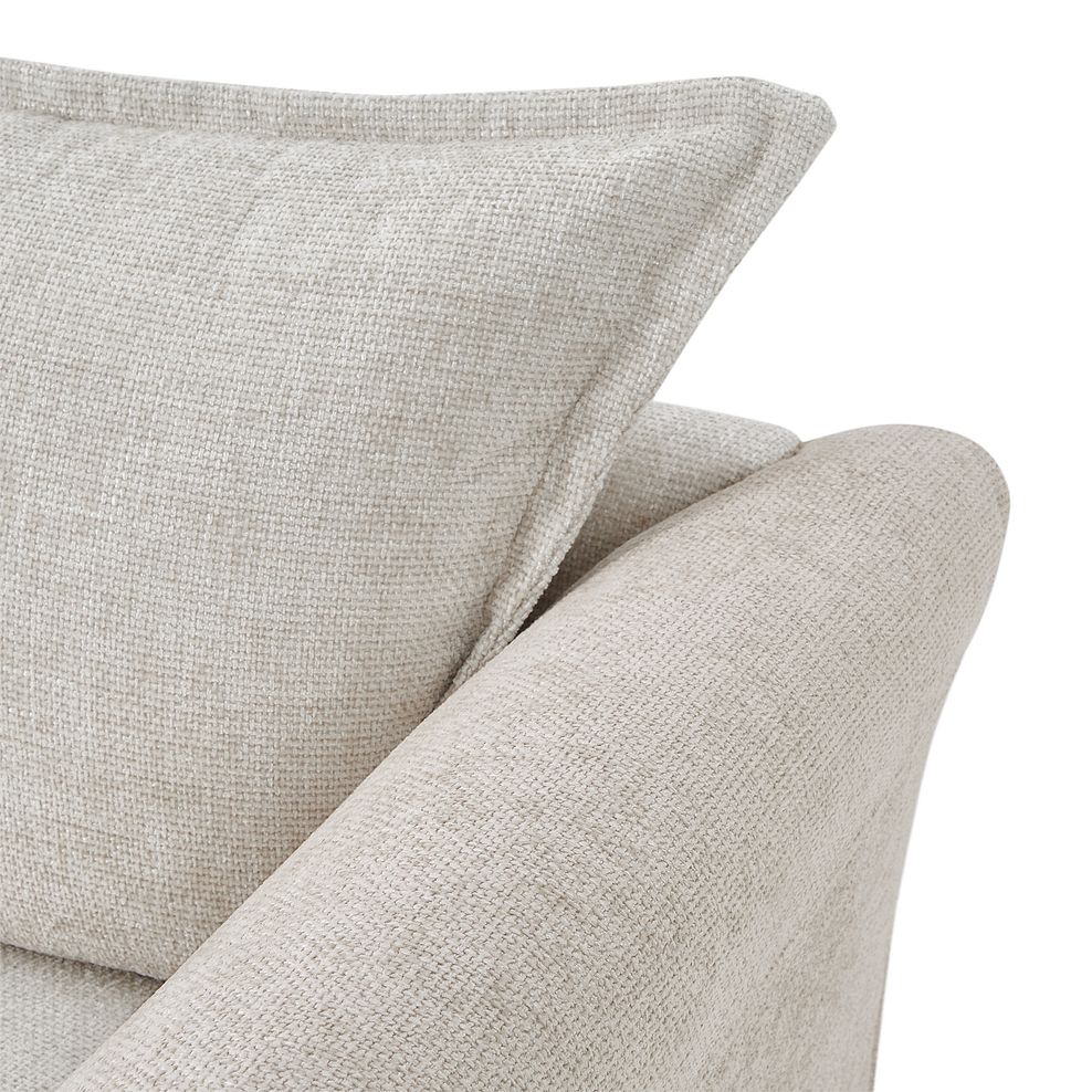 Ashby 4 Seater High Back Sofa in Cream fabric 9