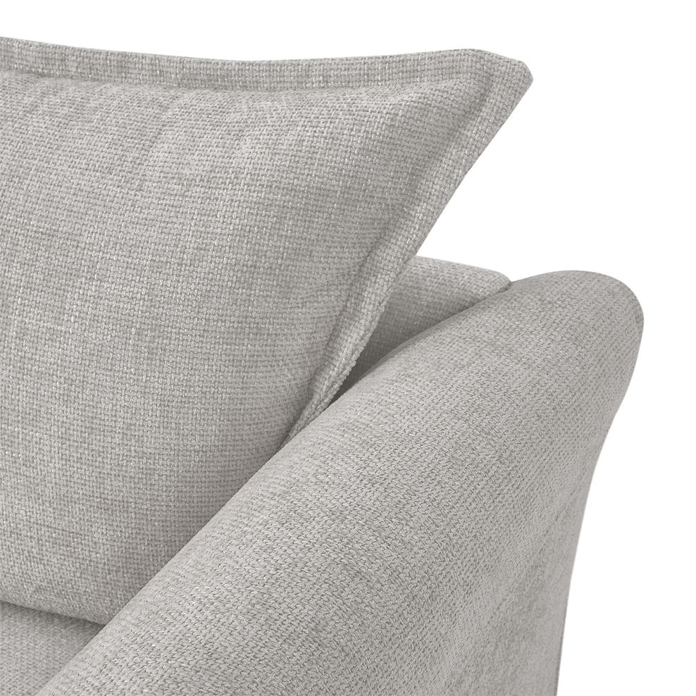 Ashby High Back Loveseat in Silver fabric 7