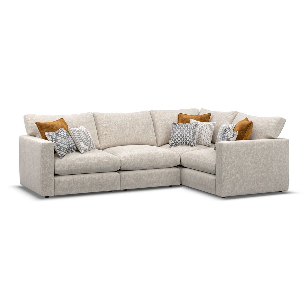 Malvern 4 Seat Modular Corner Sofa in Beige fabric - Group 2 3