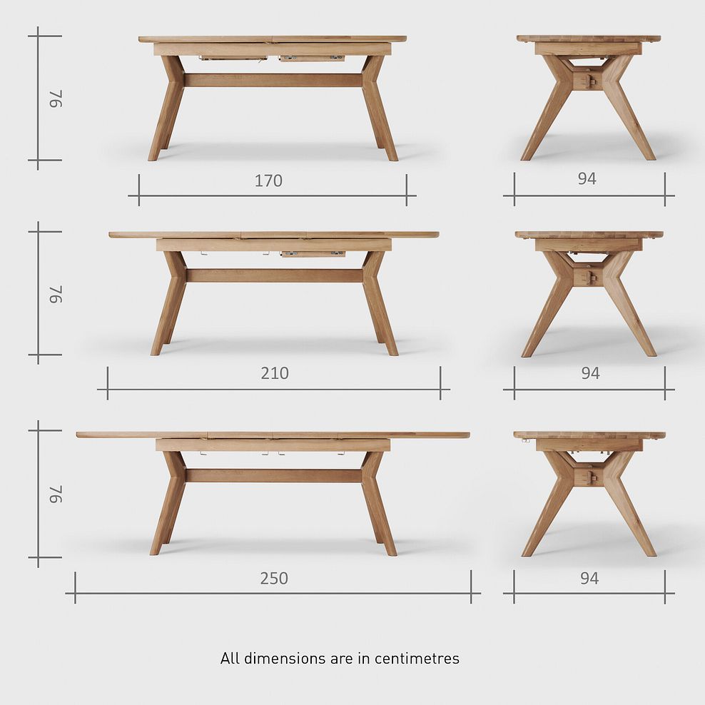 Bentley Natural Solid Oak Extending Dining Table + 2 Bentley Natural Oak Benches 18