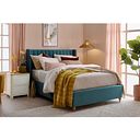 Bloomsbury Double Ottoman Storage Bed in Sunningdale Kingfisher Fabric