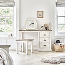 Brompton Painted Acacia and Ash Top Dressing Table - Solid Hardwood