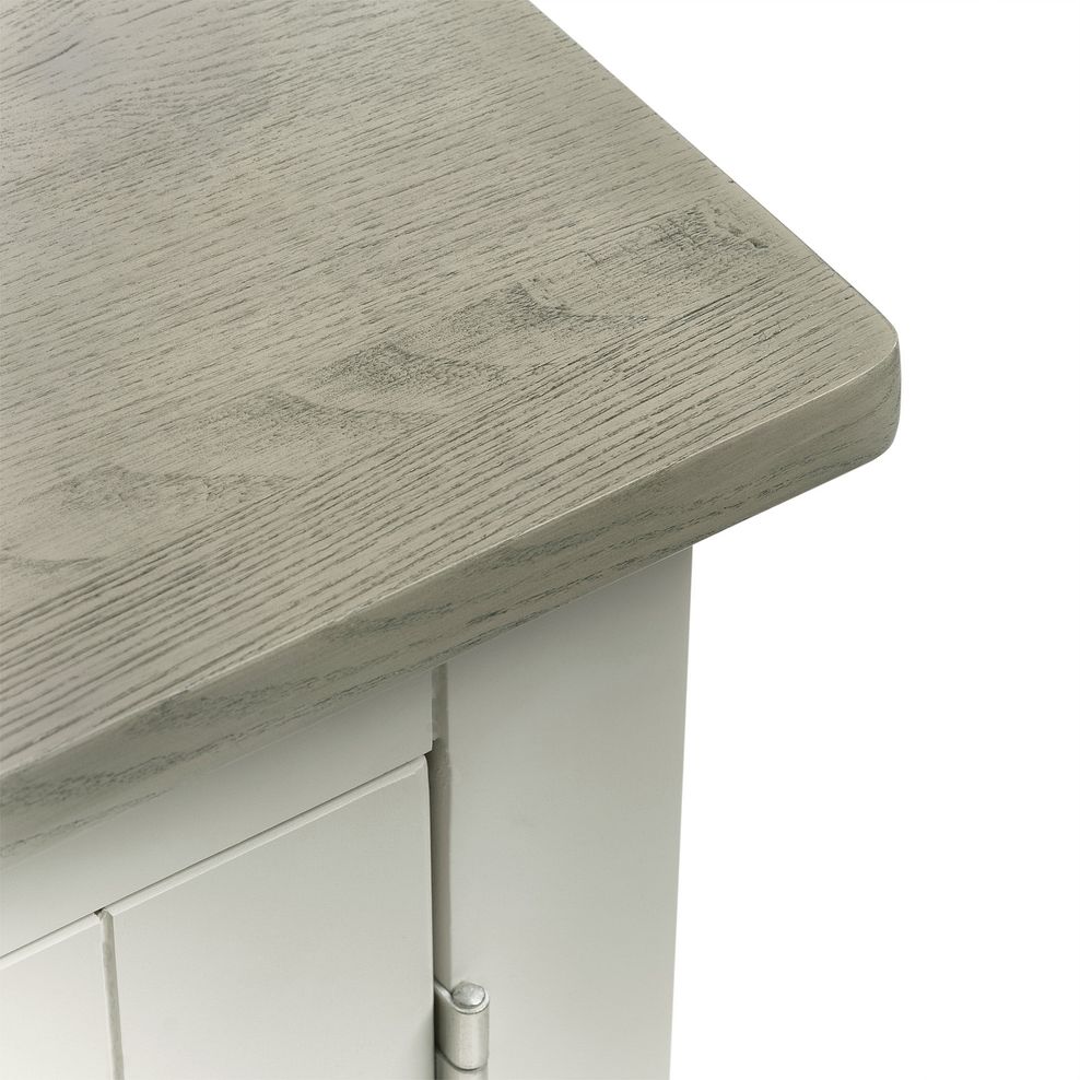 Brompton Painted Acacia and Ash Top Large Sideboard - Solid Hardwood 6