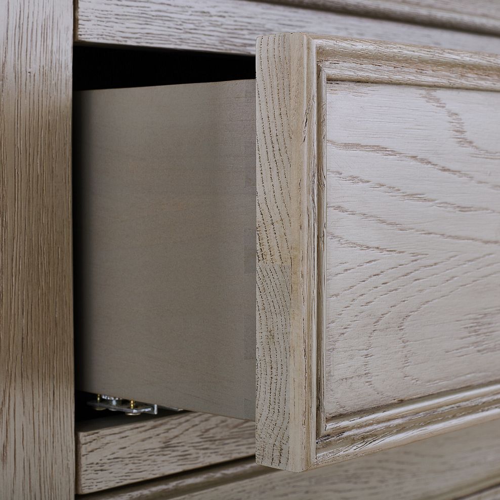 Burleigh Light Grey 2 Drawer Bedside Table - Solid Hardwood 6