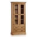 Canterbury Natural Solid Oak Glazed Display Cabinet