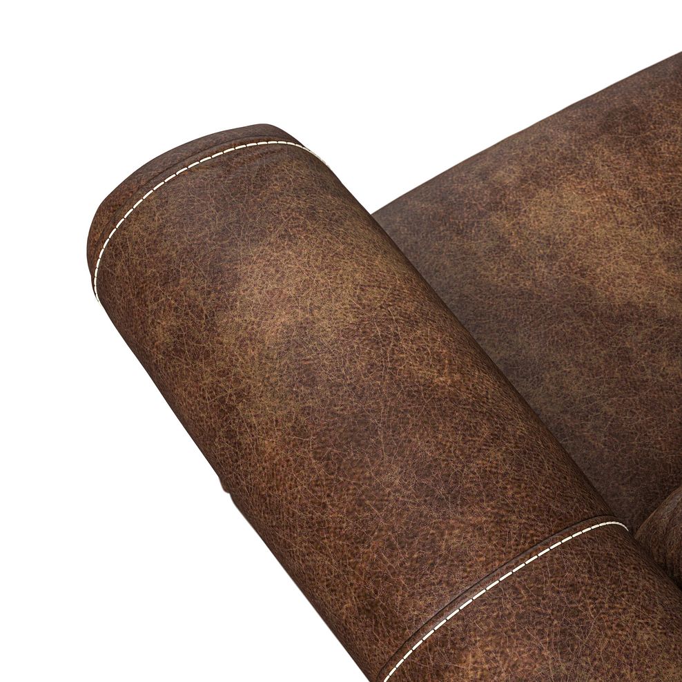 Colorado 3 Seater Electric Recliner in Ranch Dark Brown Fabric 11