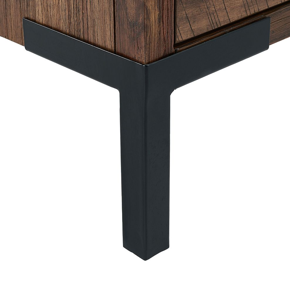 Detroit Solid Hardwood and Metal Tall Bookcase 5