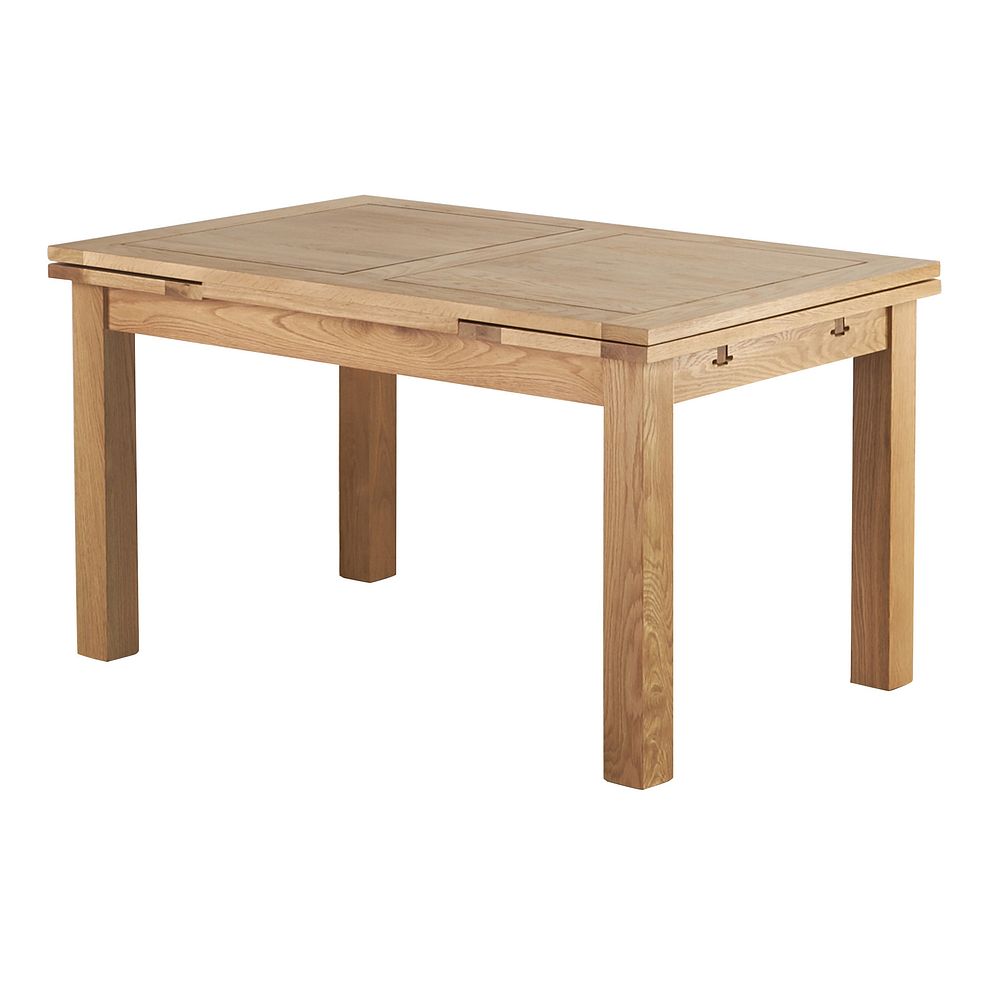 Dorset 4ft 7" x 3ft Natural Oak Extending Dining Table 1