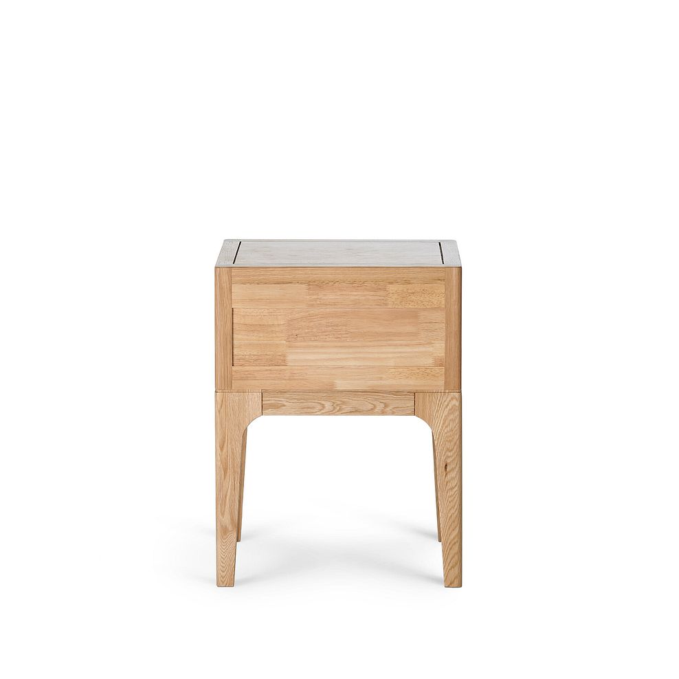 Durham Natural Oak 1 Drawer Bedside Table 6
