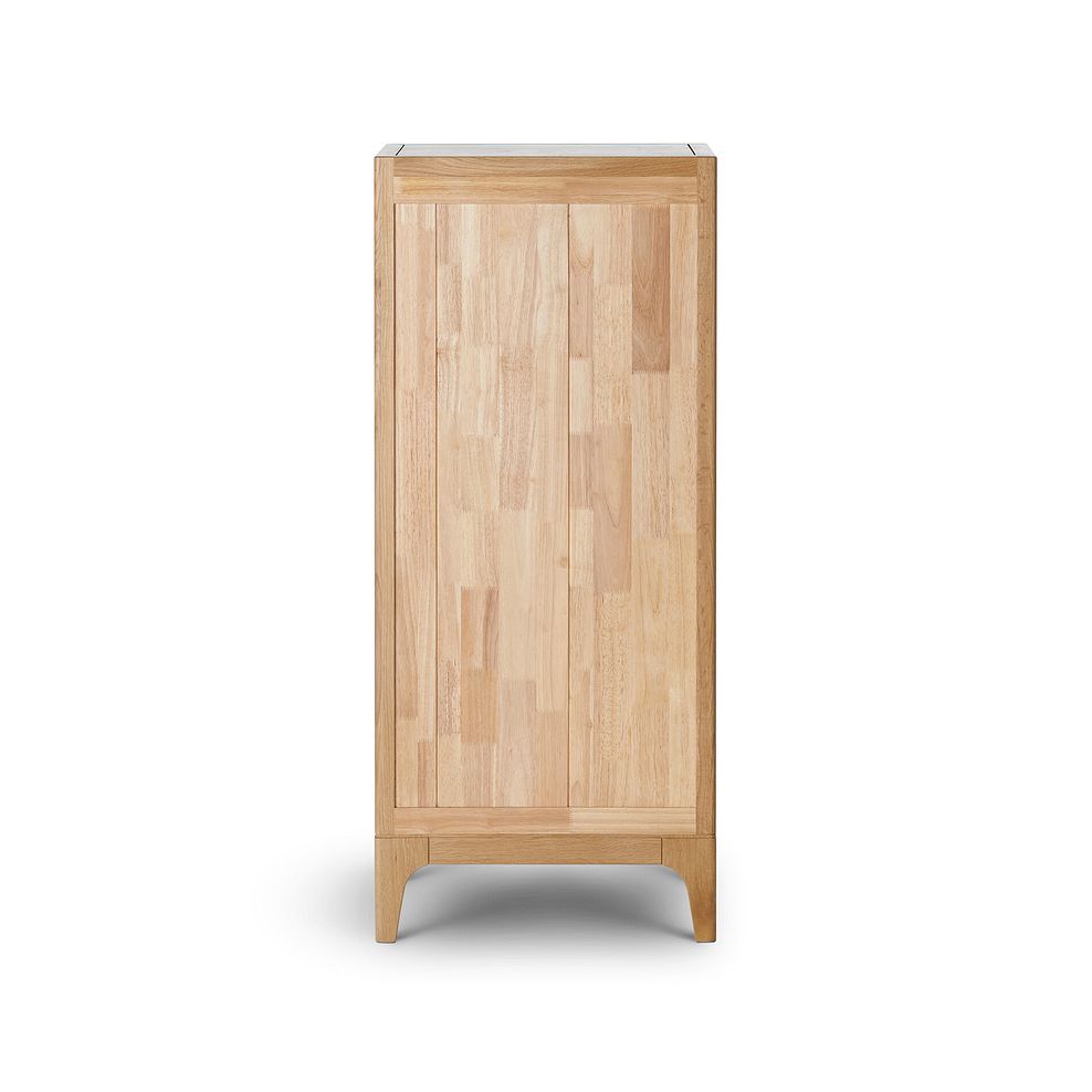 Durham Natural Oak 5 Drawer Tallboy 6