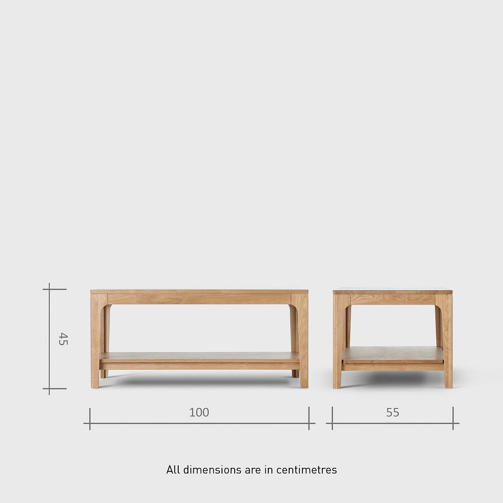 Durham Natural Oak Coffee Table 8