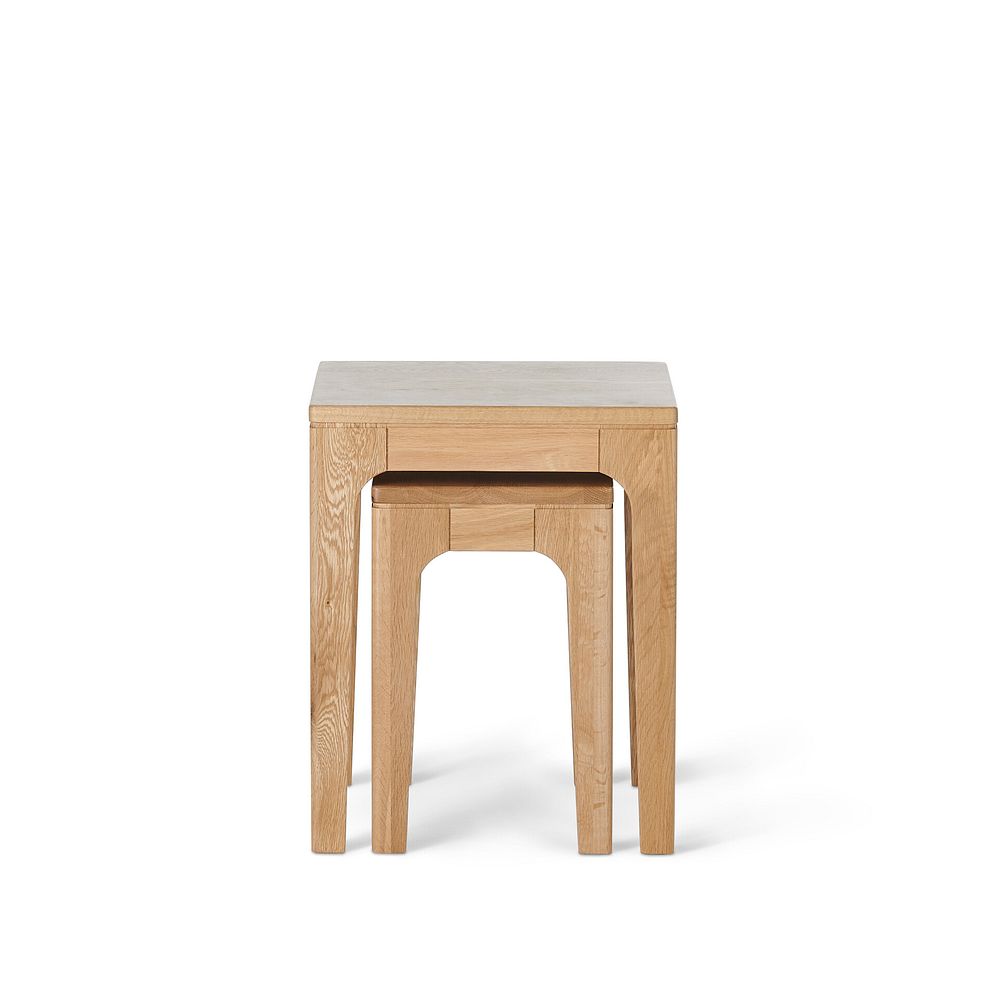 Durham Natural Oak Nest of Tables 4