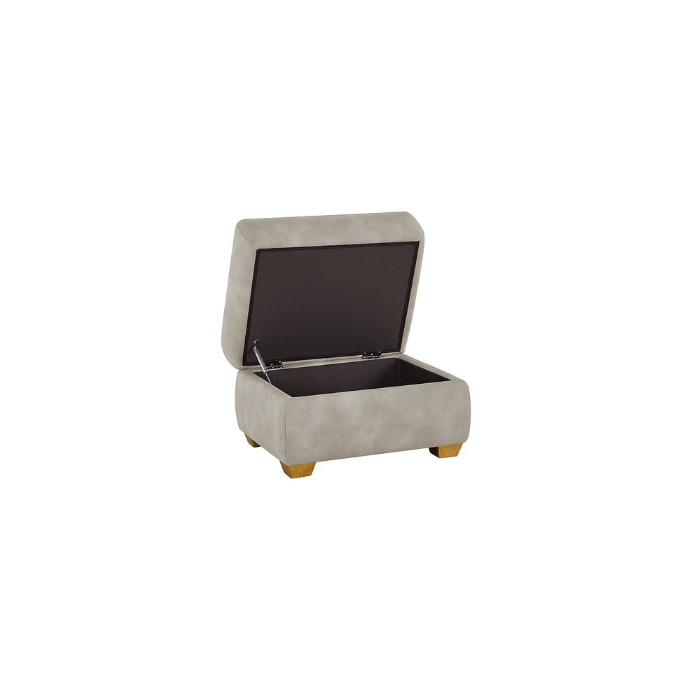 Dylan Storage Footstool in Oxford Beige Fabric 3