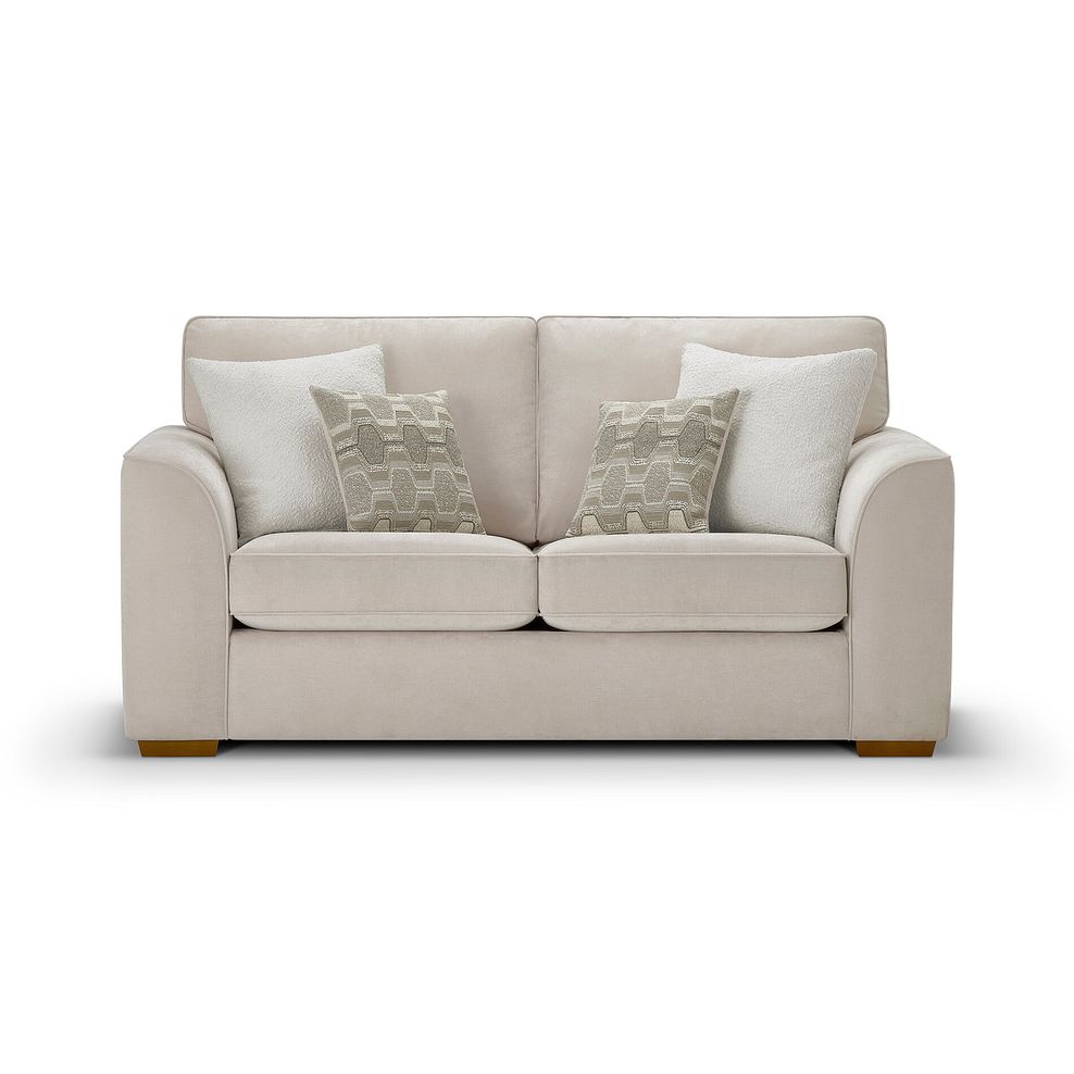 Eastley 2 Seater Sofa Bed in Limoge Beige Fabric with Beige Scatters 10