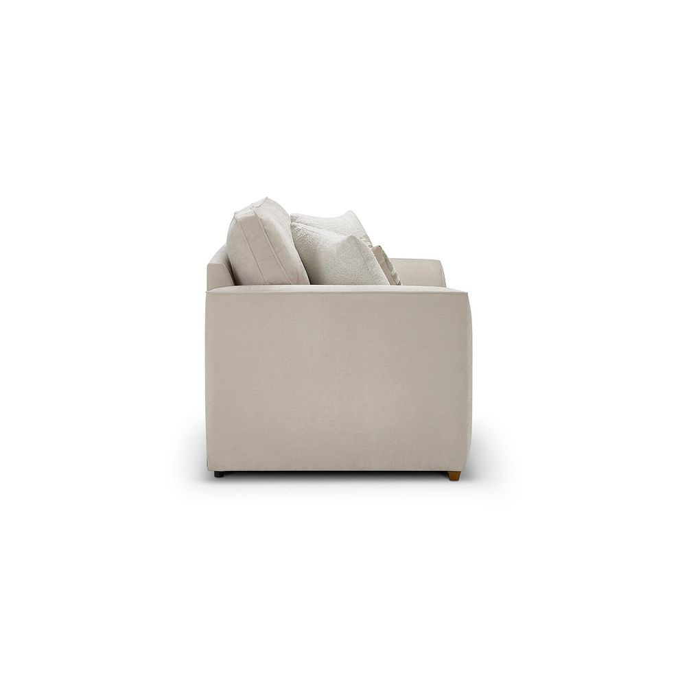 Eastley 2 Seater Sofa Bed in Limoge Beige Fabric with Beige Scatters 11
