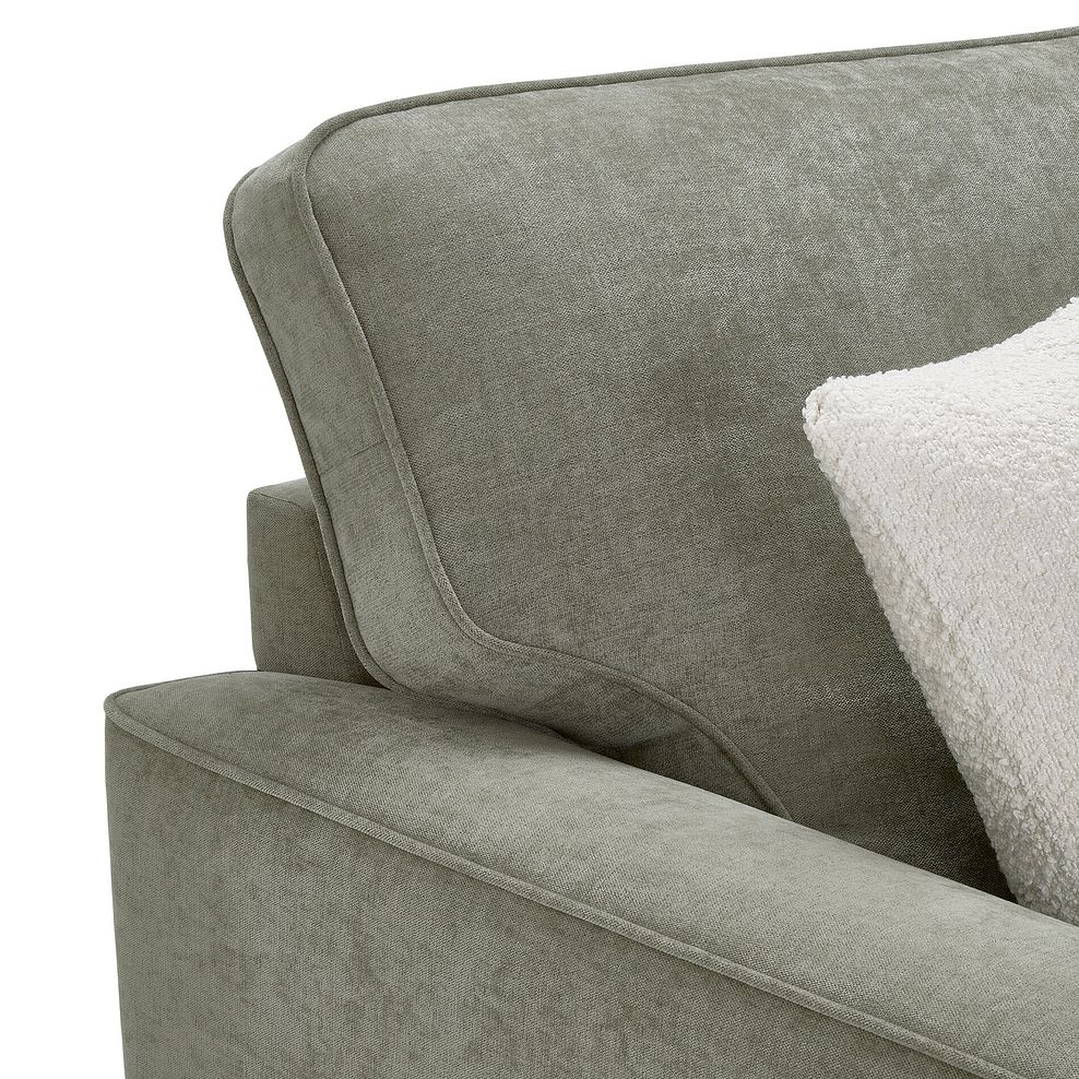 Eastley Right Hand Chaise Sofa Bed with Storage in Limoge Green Fabric with Beige Scatters 19