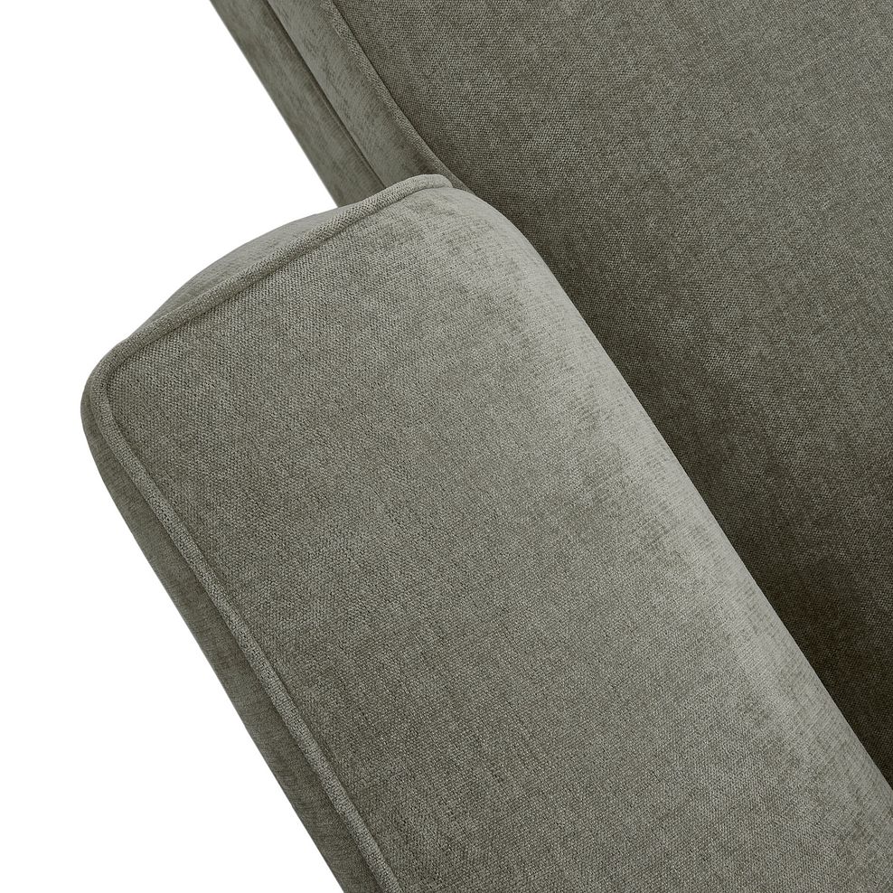 Eastley Right Hand Chaise Sofa Bed with Storage in Limoge Green Fabric with Beige Scatters 23