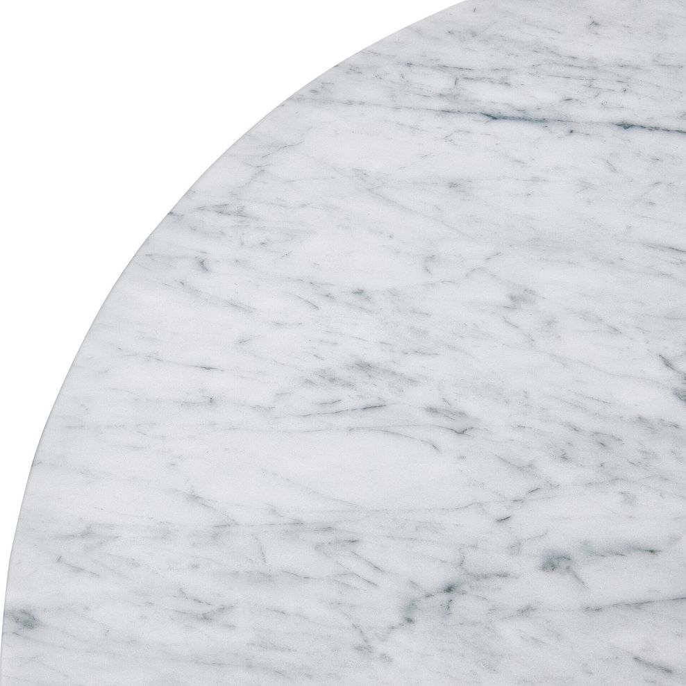 Elba Solid Acacia and Italian Marble Storage Coffee Table 10