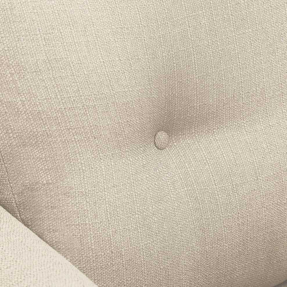 Evie 3 Seater Sofa in Ivory Fabric 5