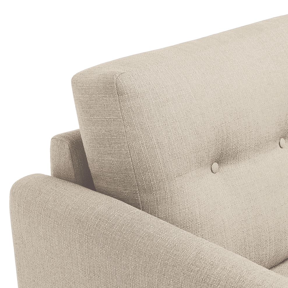 Evie 3 Seater Sofa in Ivory Fabric 7