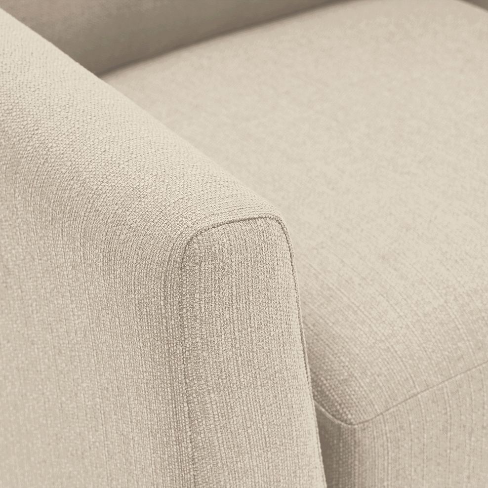 Evie 3 Seater Sofa in Ivory Fabric 6