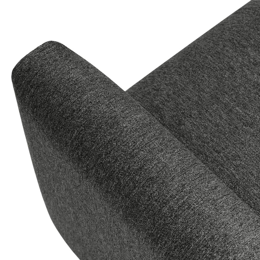Evie Loveseat in Rosa Collection Charcoal Fabric 8