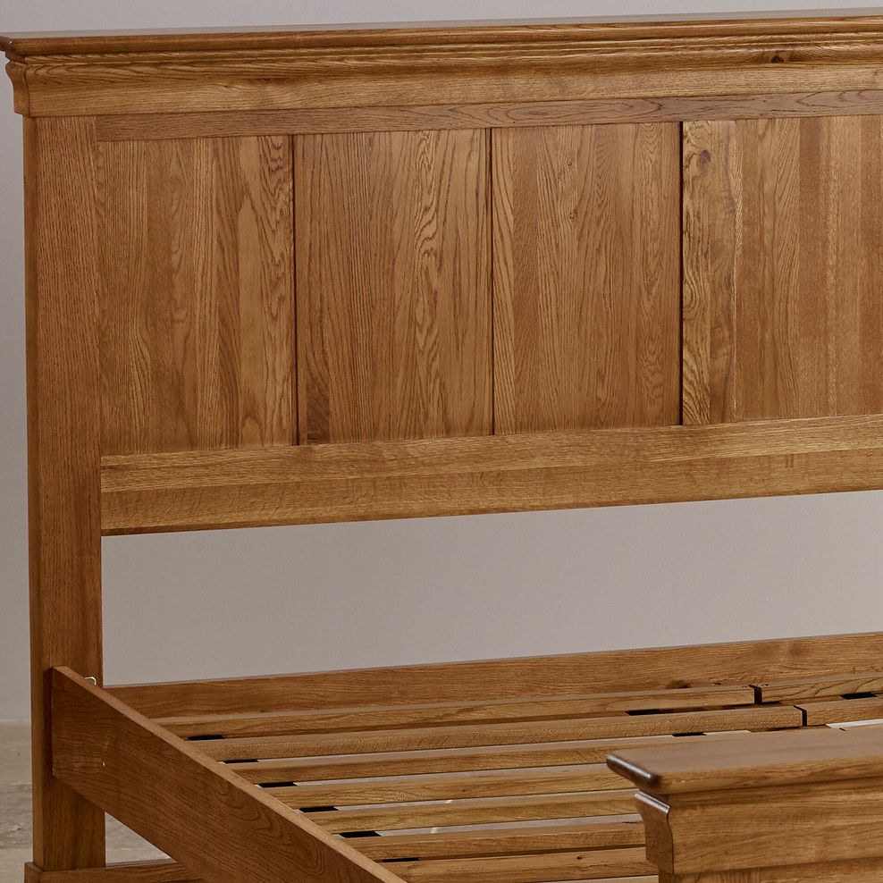French Farmhouse Rustic Solid Oak 6ft Super King-Size Bed 2