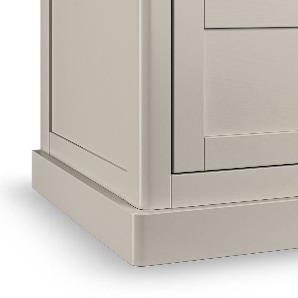 Henley Natural Oak and Stone Painted Hardwood 5 Drawer Tallboy 7
