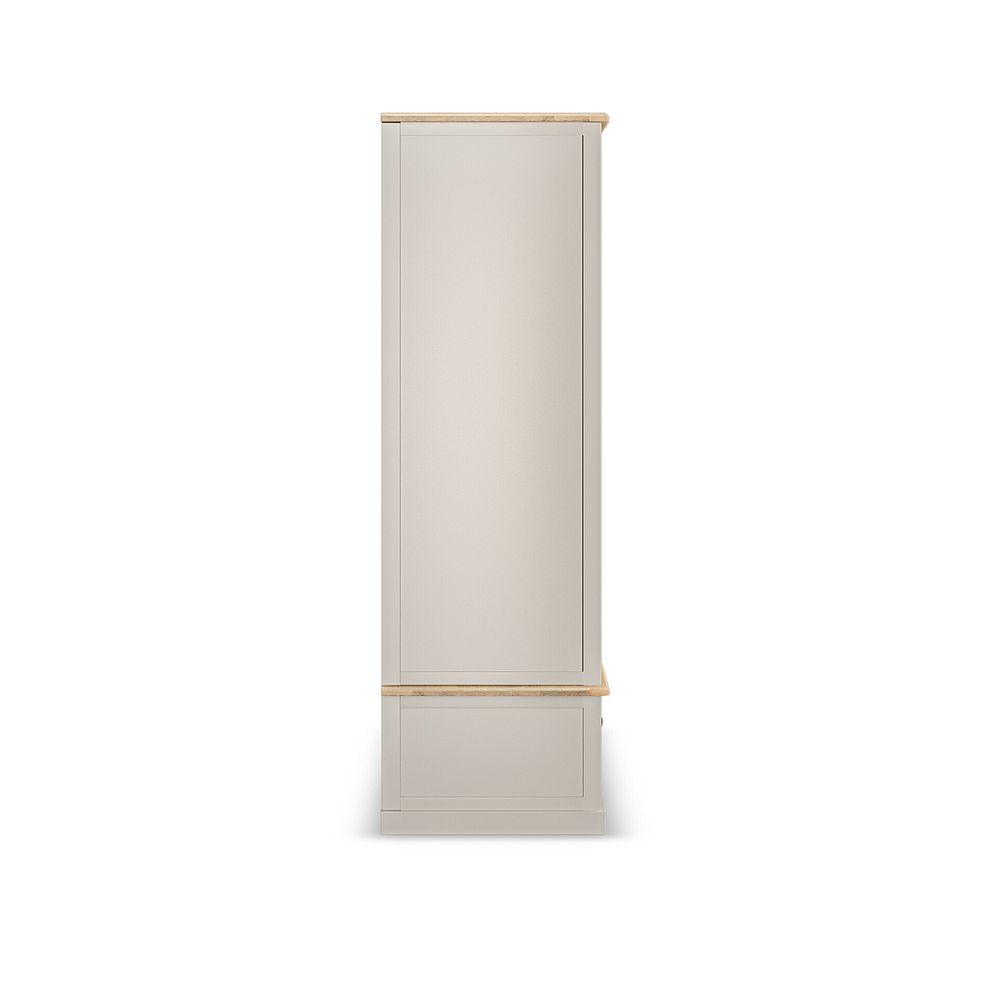 Henley Natural Oak and Stone Painted Hardwood Double Wardrobe 8