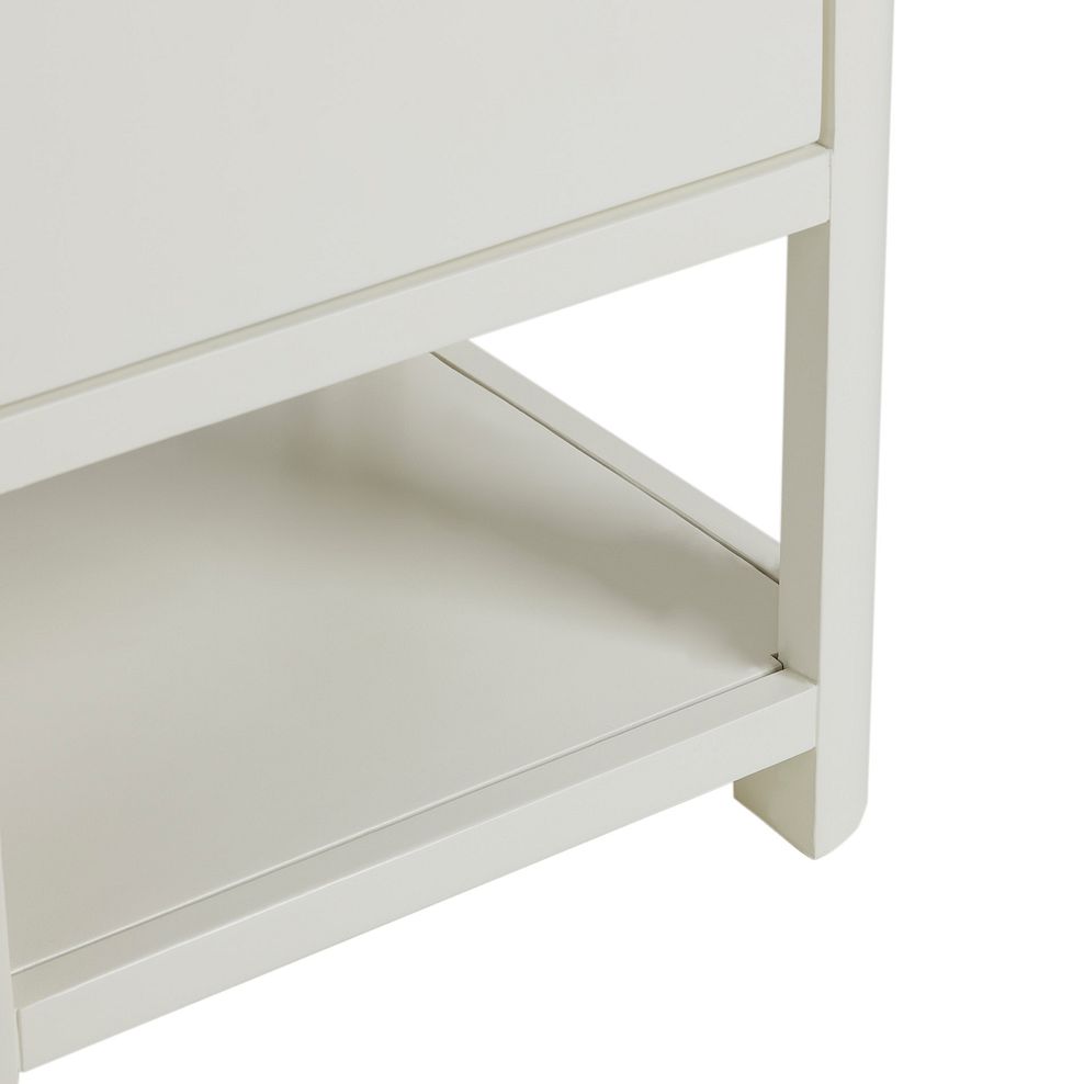 Hove Natural Oak and Painted 1 Drawer Bedside Table 8