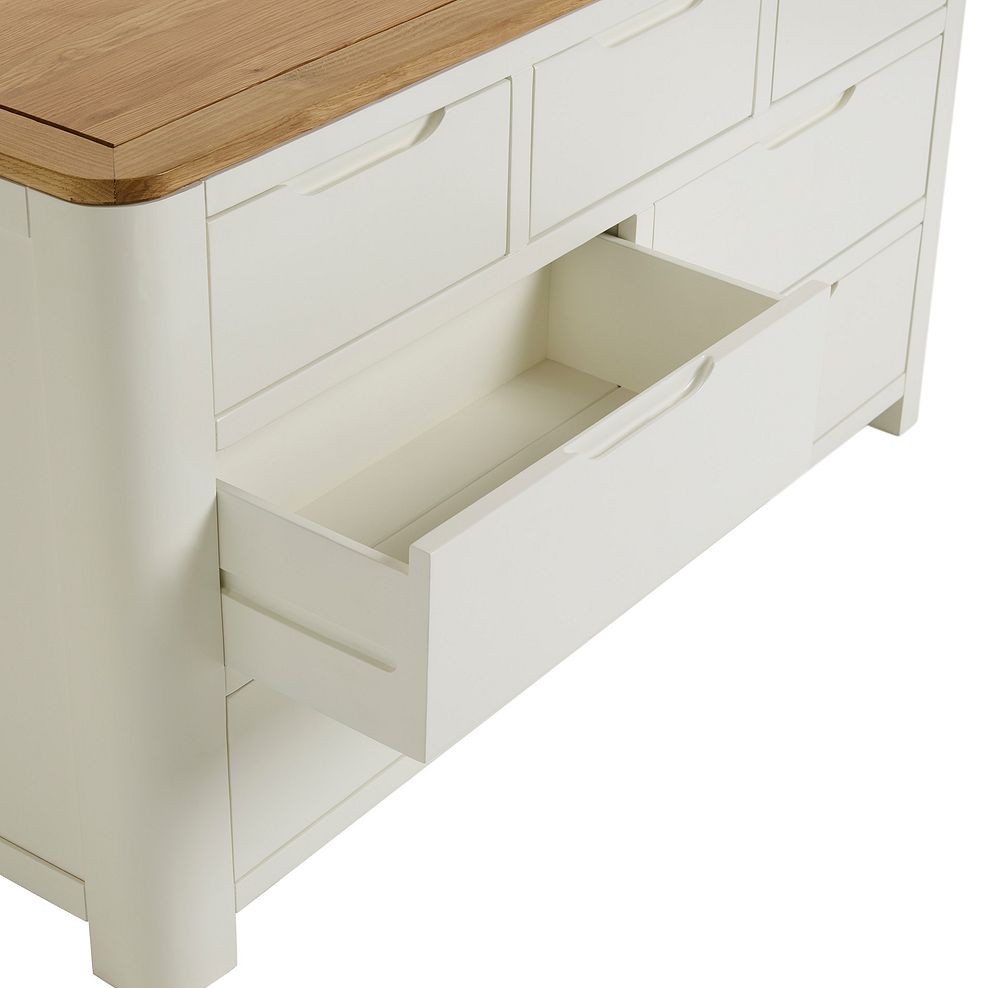 Hove Natural Oak and Painted 3+4 Chest of Drawers 7