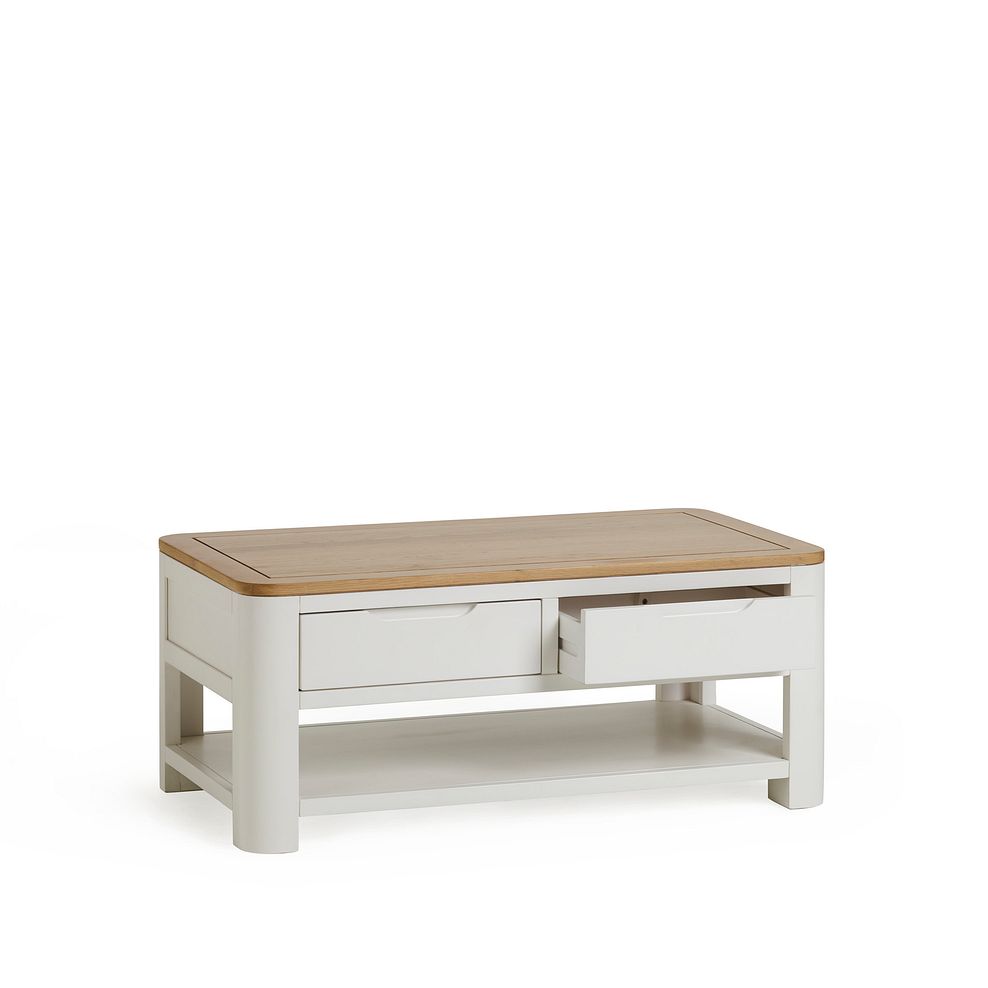 Hove Natural Oak and Painted Coffee Table 5