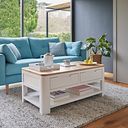 Hove Natural Oak and Painted Coffee Table