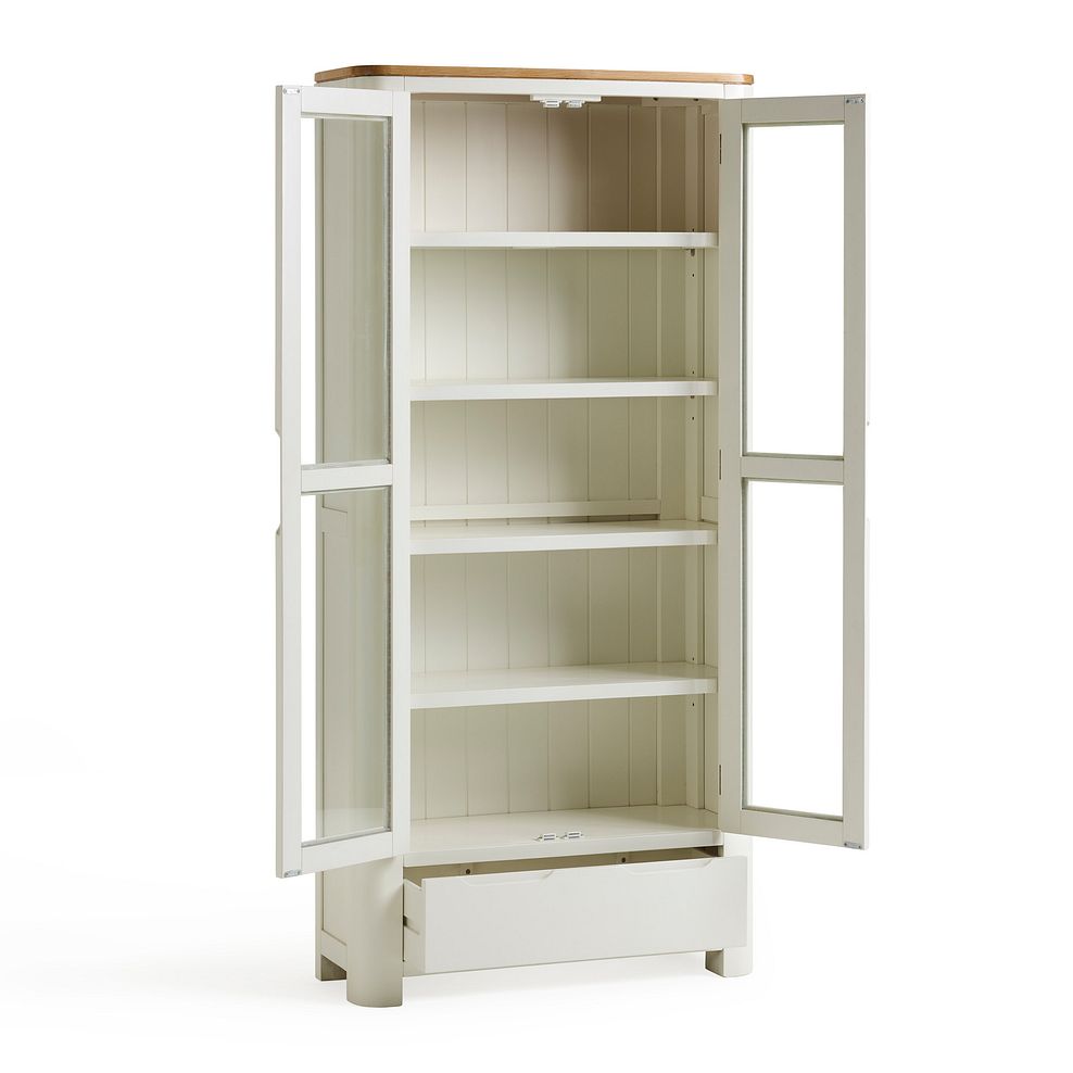 Hove Natural Oak and Painted Display Cabinet 5