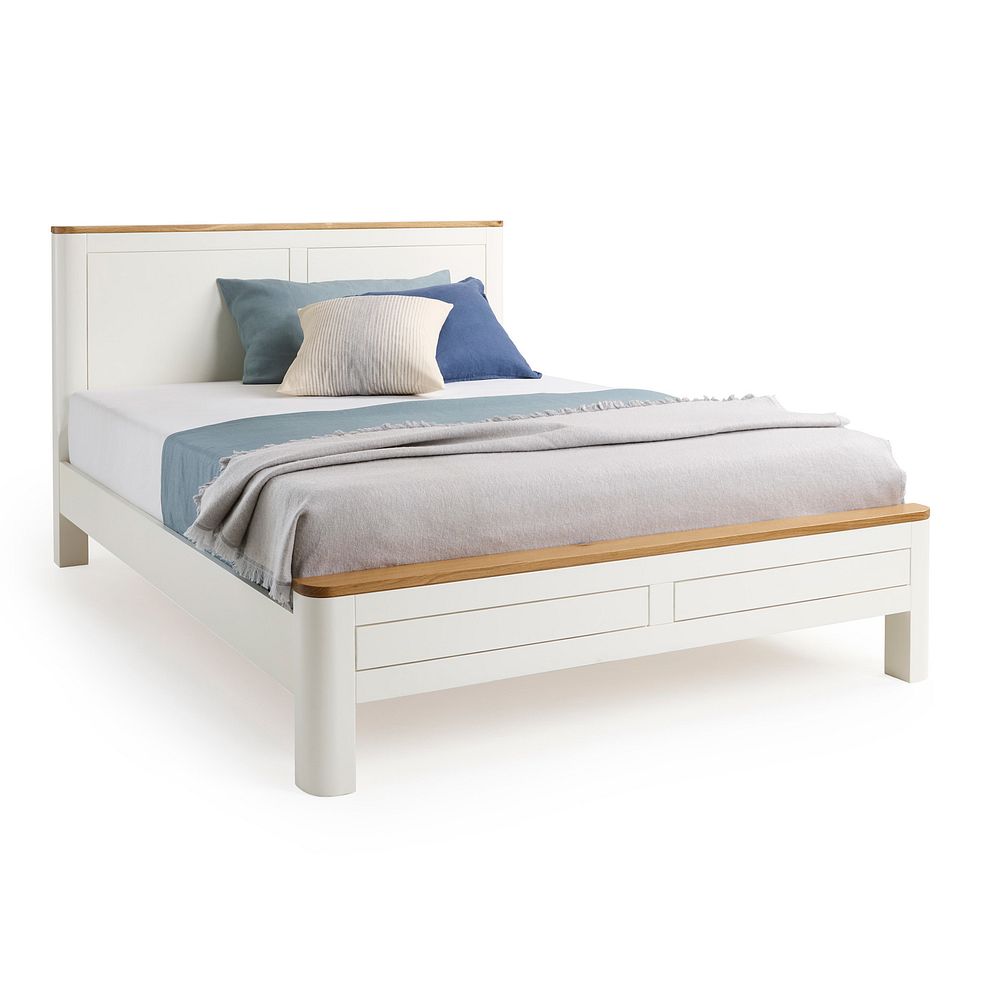 Hove Natural Oak and Painted Double Bed 3