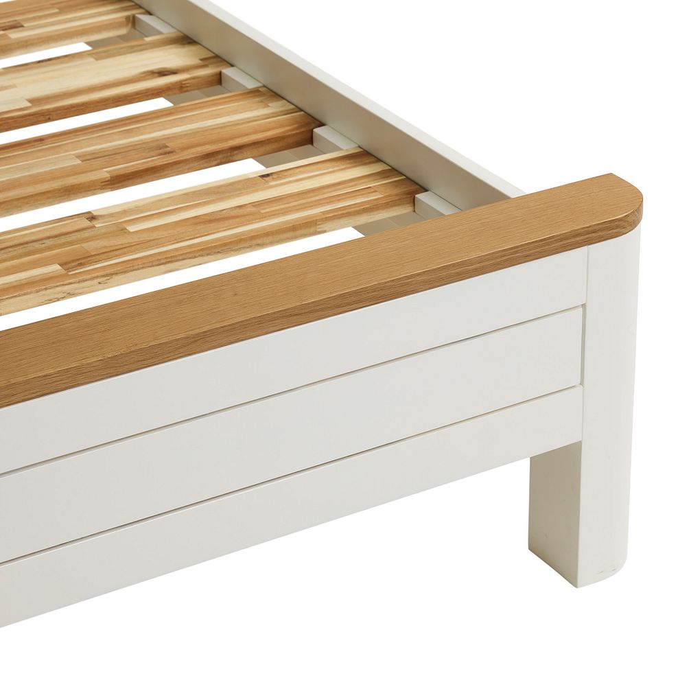Hove Natural Oak and Painted King-Size Bed 7
