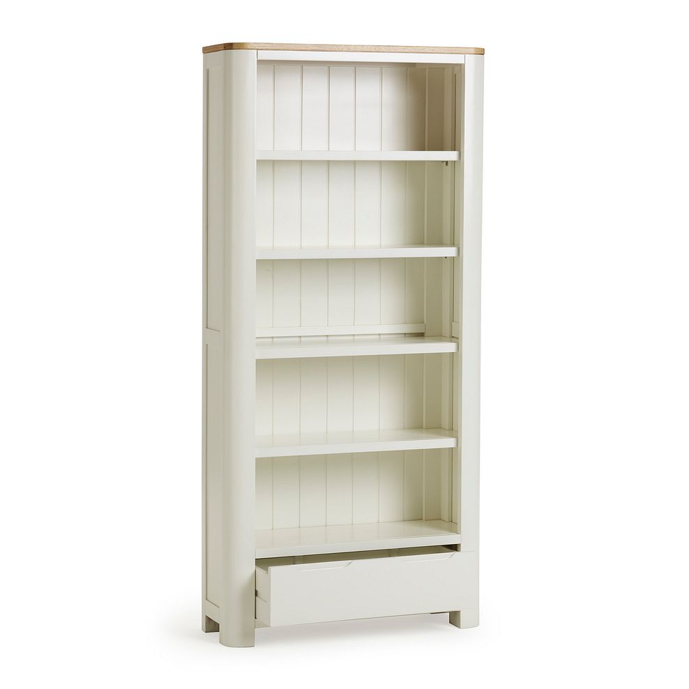 Hove Natural Oak and Painted Tall Bookcase 5