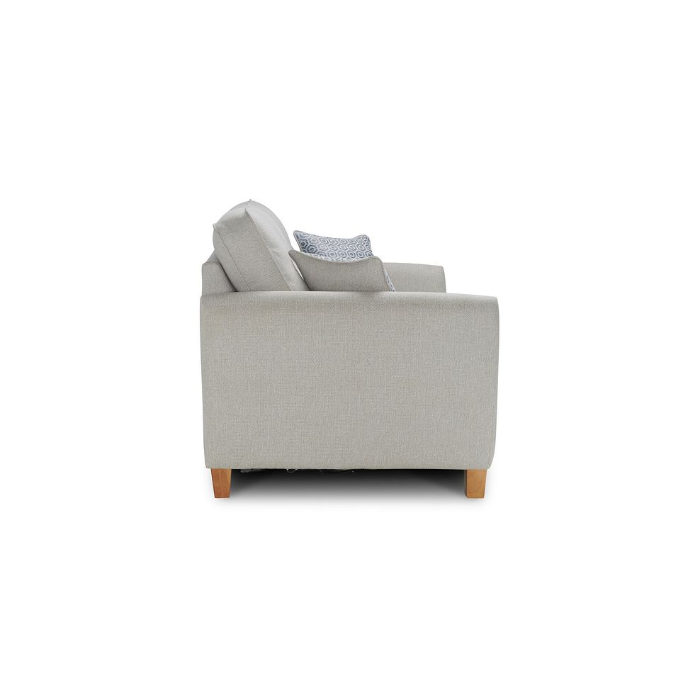 Inca 2 Seater Sofa Bed in Christy Collection Silver Fabric 8