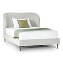 Islington King-Size Bed with Dark feet in Granada Cream Fabric