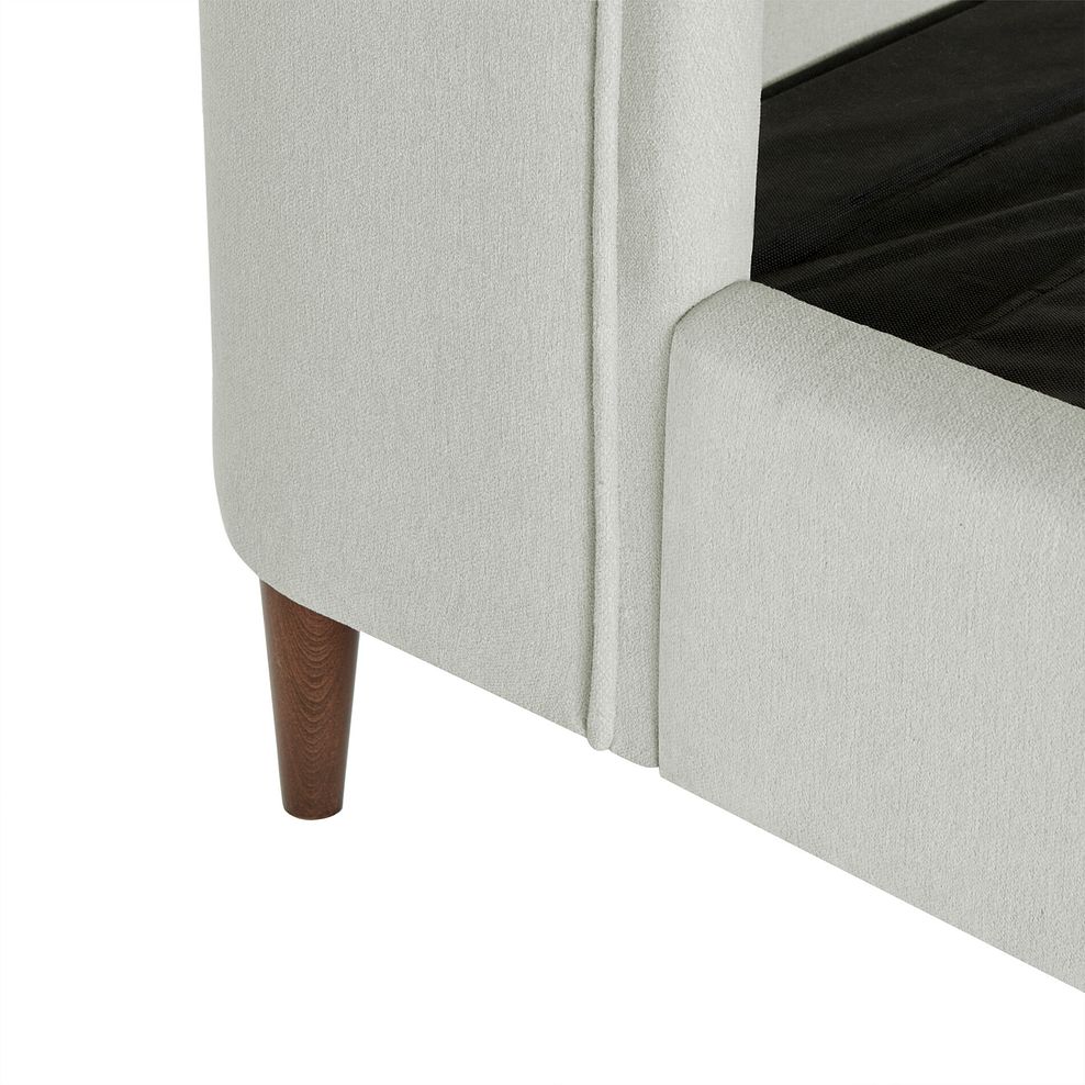 Islington King-Size Bed with Dark feet in Granada Cream Fabric 8