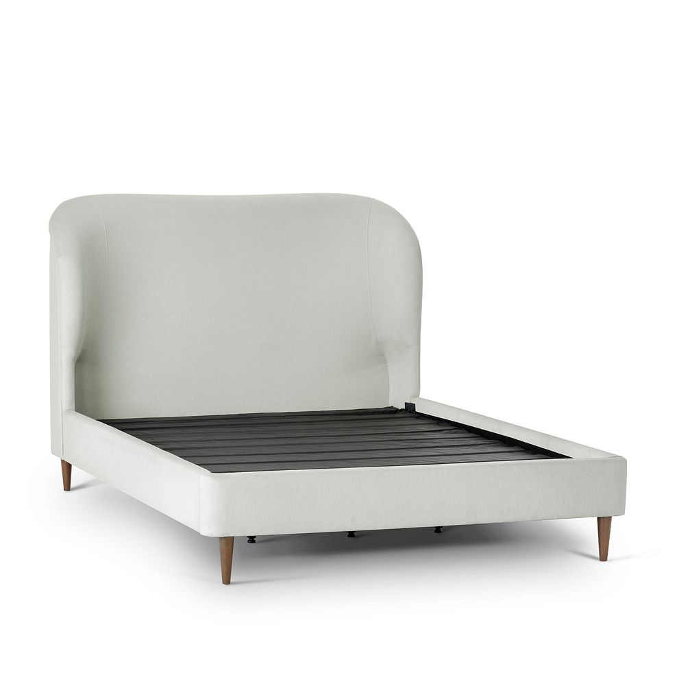 Islington King-Size Bed with Dark feet in Granada Cream Fabric 2