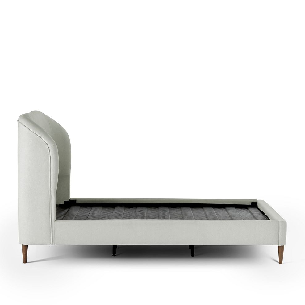 Islington King-Size Bed with Dark feet in Granada Cream Fabric 4