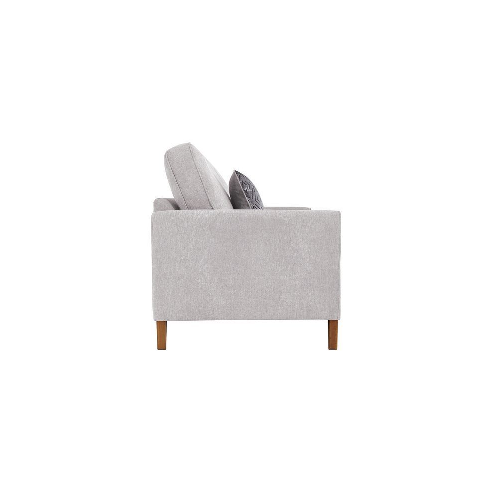 Jasmine 3 Seater Sofa in Campo Fabric - Silver with Khalifa Steel Scatters 5
