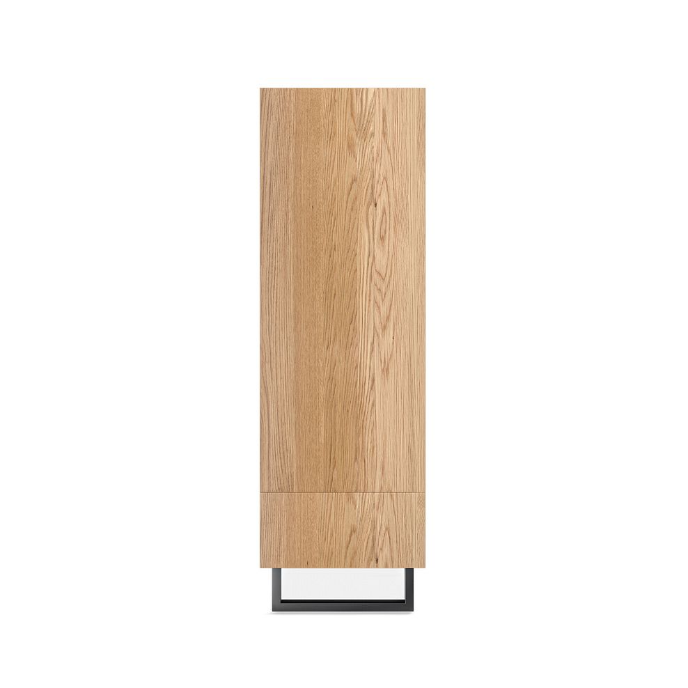 Maine Natural Solid Oak & Metal Double Wardrobe 8