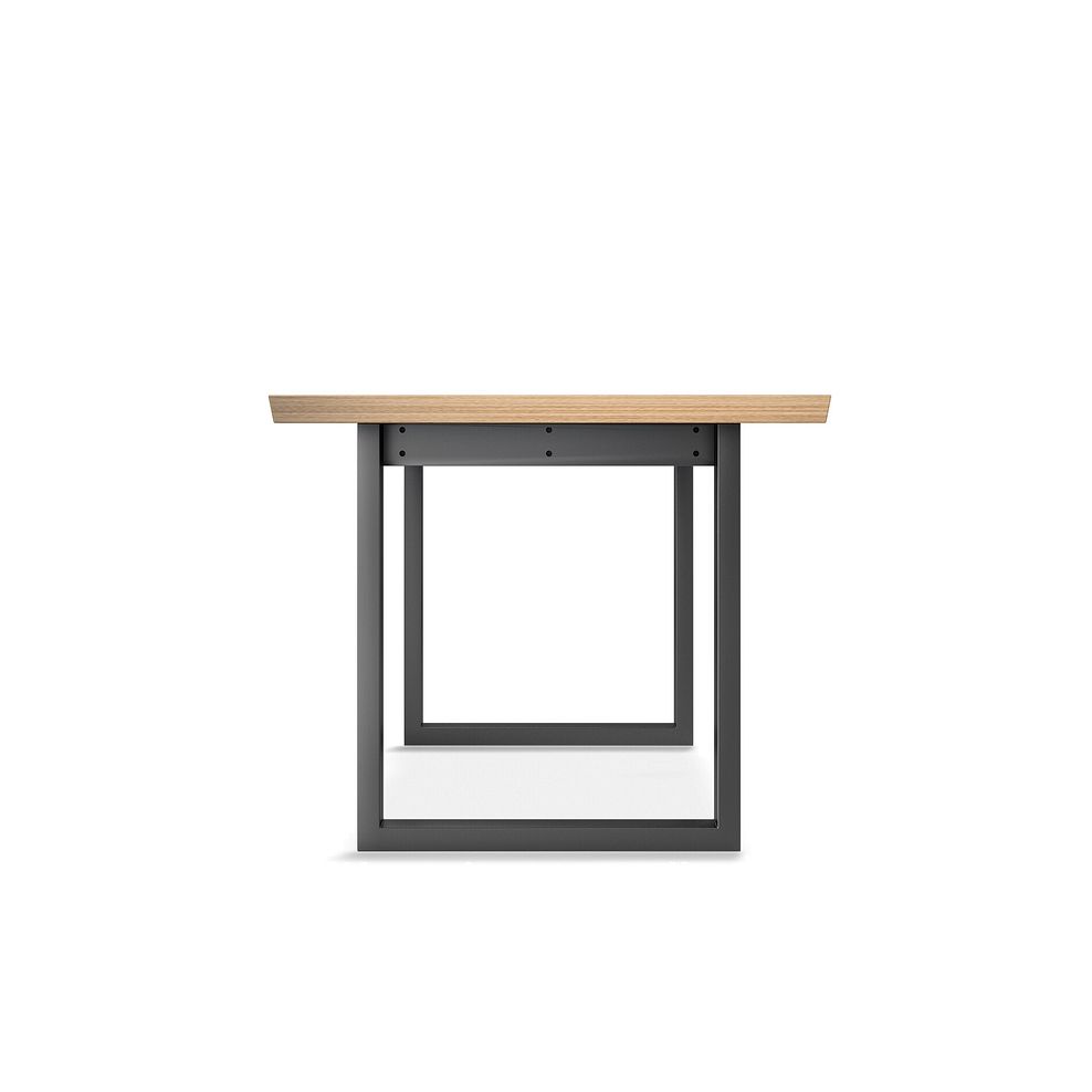 Maine Natural Solid Oak & Metal Extending Dining Table 160-220cm 7