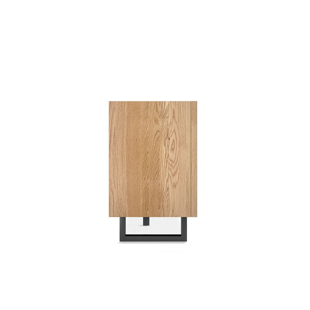 Maine Natural Solid Oak & Metal Extra Large Sideboard 6