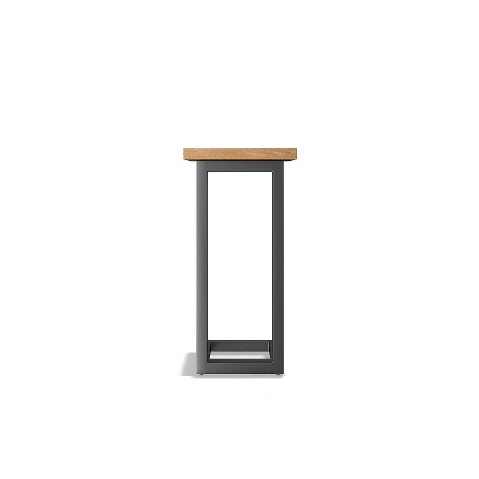 Maine Natural Solid Oak & Metal Side table 5