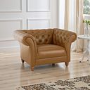 Montgomery Armchair in Brown Leather
