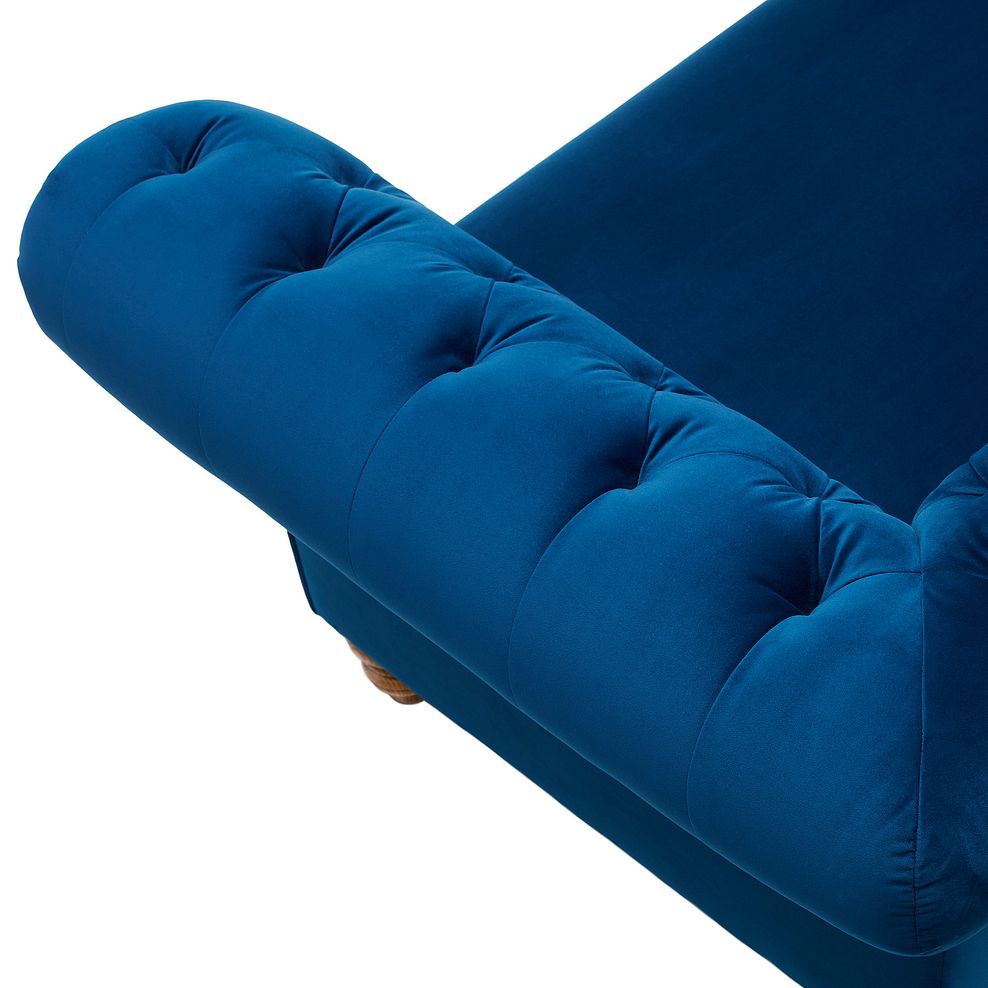 Montgomery Armchair in Navy Velvet 7