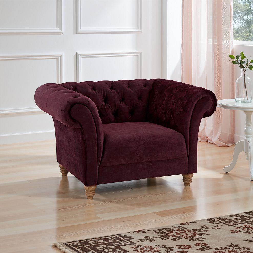 Montgomery Armchair in Shiraz Velvet 1